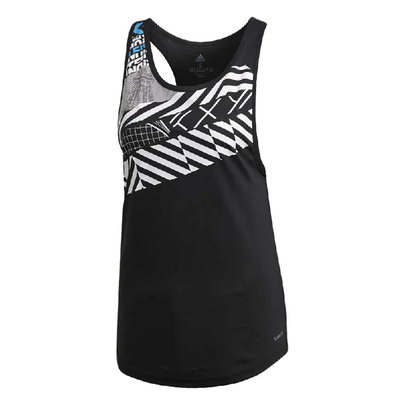 Adidas Paris Black Womens Tennis Tank Top soft tank top