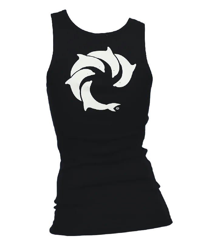 Solid Ladies Tank Top metallic tank top