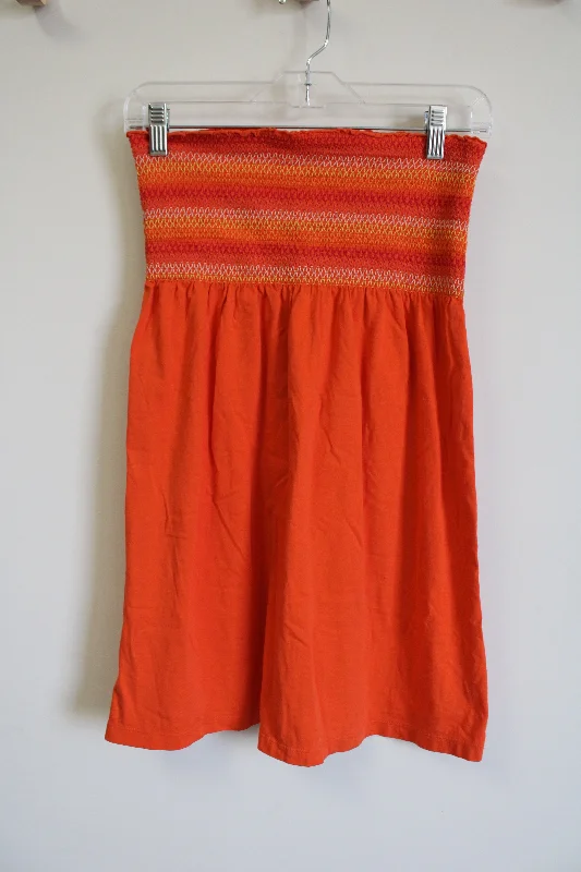 Old Navy Orange Smocked Dress | XS Tunics Exclusive limited