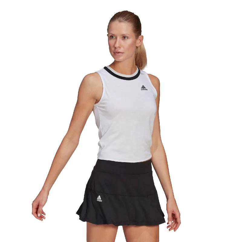 Adidas Club Knotted White Womens Tennis Tank Top flexible tank top