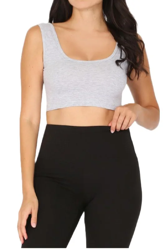 Women's Scoop Neck Bra Tank Top athletic tank top