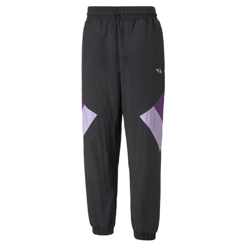 PUMA x LAUREN LONDON Woven Women's Pants - Black/Purple Slim-Fit Khaki Pants