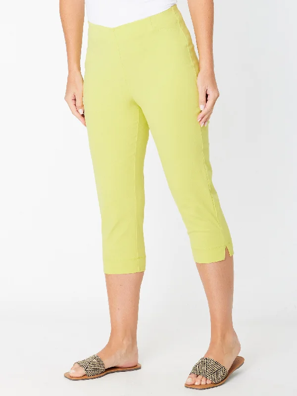 Cottolene Crop 3/4 Pant - 30825 Citrine Comfortable Denim Leggings