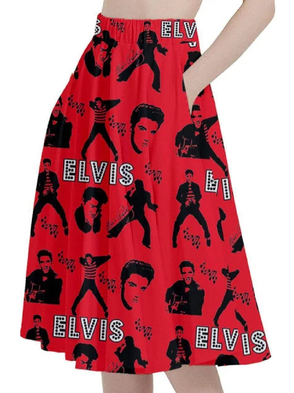 Jailhouse Rock Full Circle Skirt spandex blend skirt