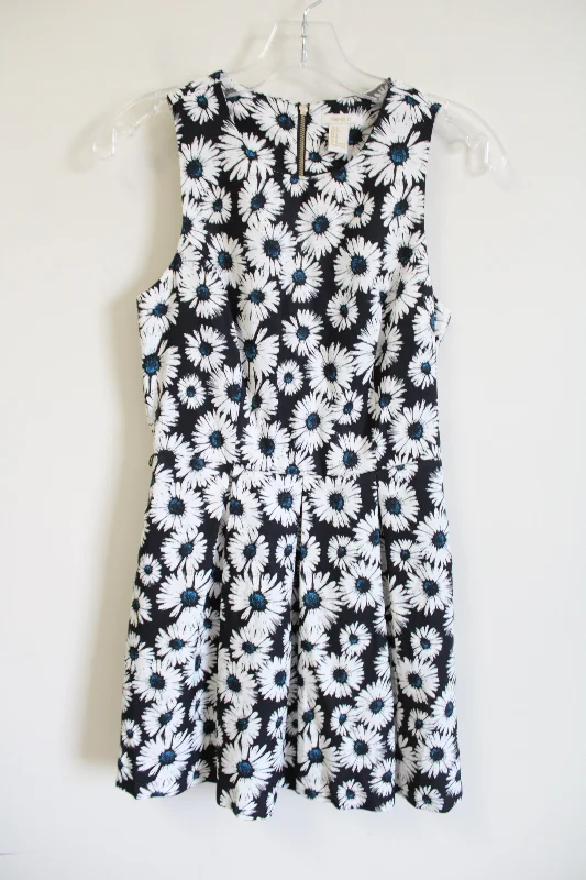 Forever 21 Black Daisy Dress | S Tunics Designer luxury