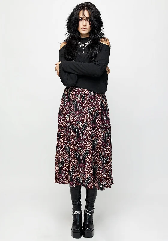 Hemlock Tie Detail Midi Skirt pencil skirt chic