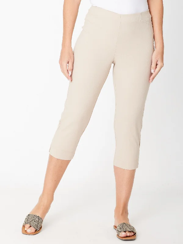 Cottolene Crop 3/4 Pant - 30825 Natural Formal Stretch Pants