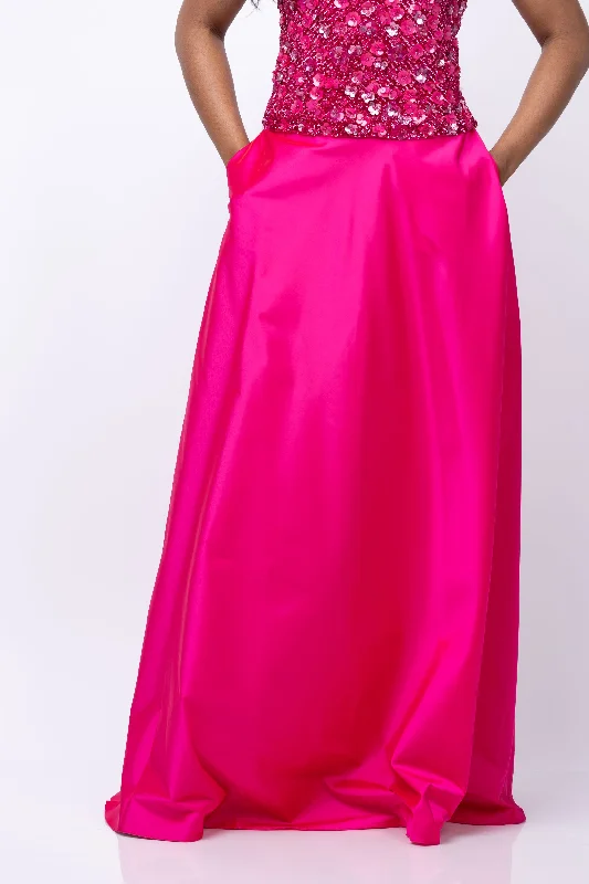 Emily Shalant Aline Skirt in Watermelon lace skirt intricate