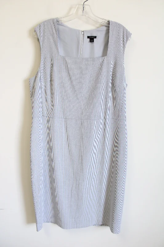 Ann Taylor Blue Striped Dress | 14 Tunics Stylish elegant
