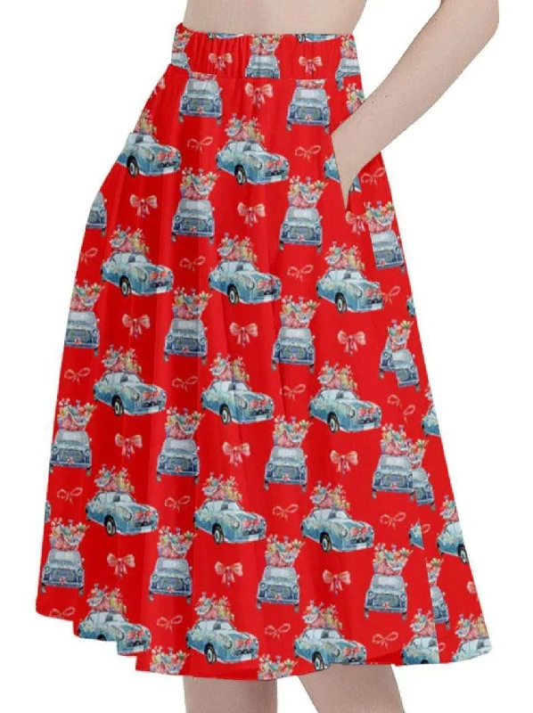 Cruisin' for Christmas Cheer Full Circle Skirt pencil skirt chic