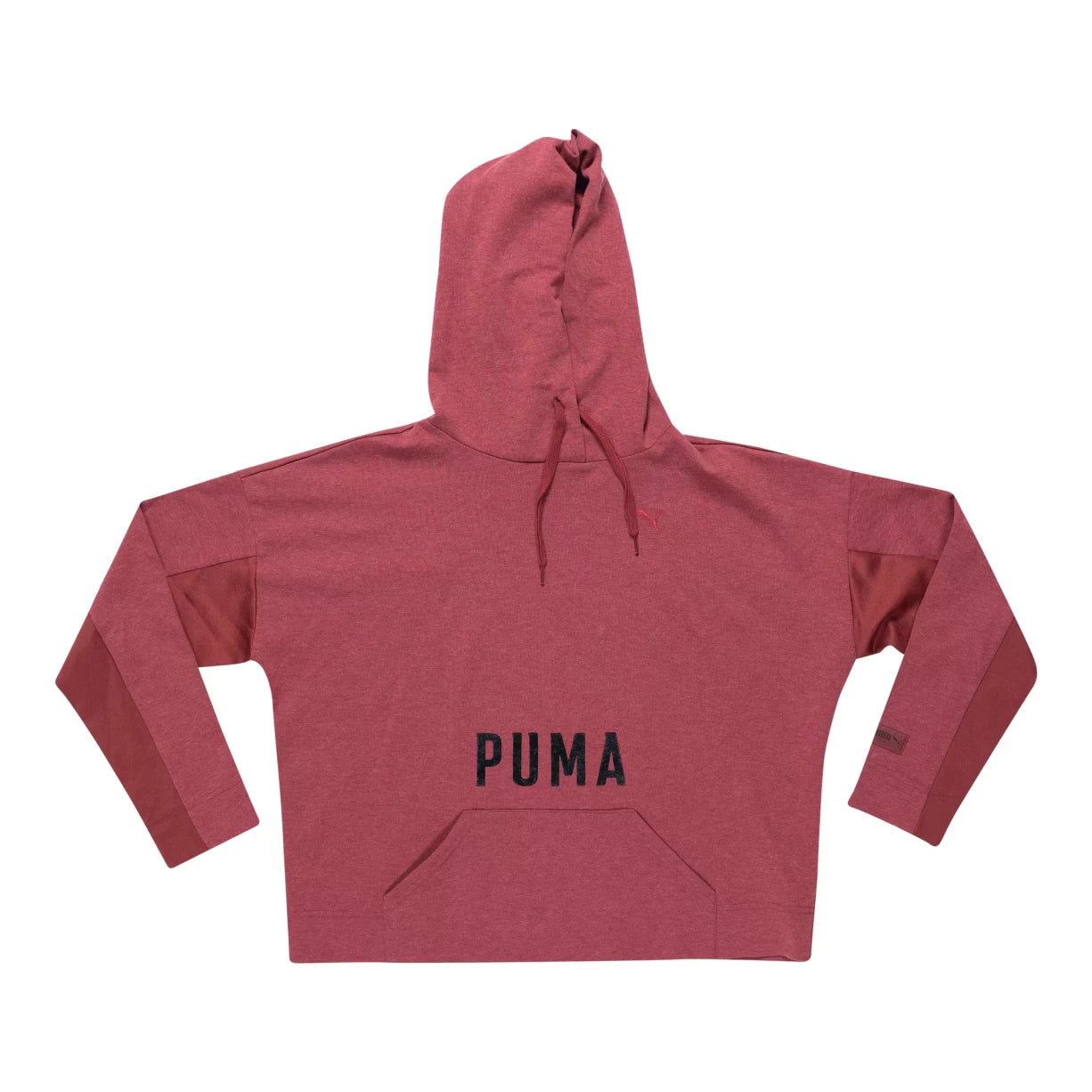 Puma Hooded Sweatshirt - Women's Hoodie with Hem Raw Edge Edgy Unfinished