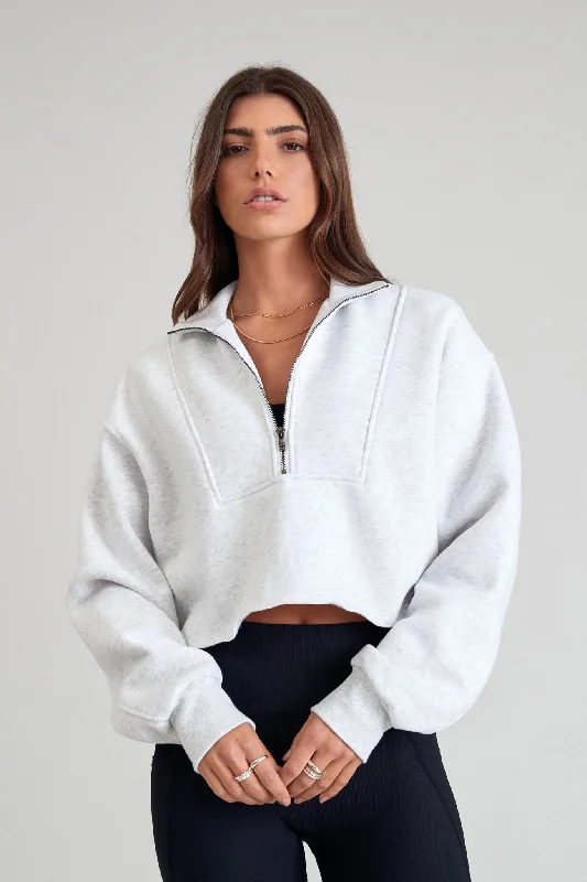 Arlo Crop 1/2 Zip Sweater