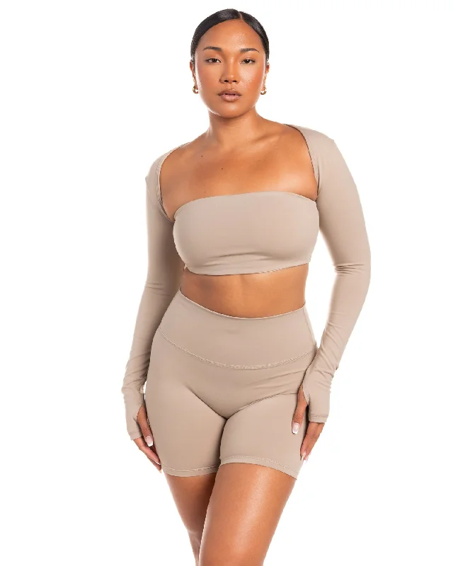 Aura Shrug - Vintage Khaki