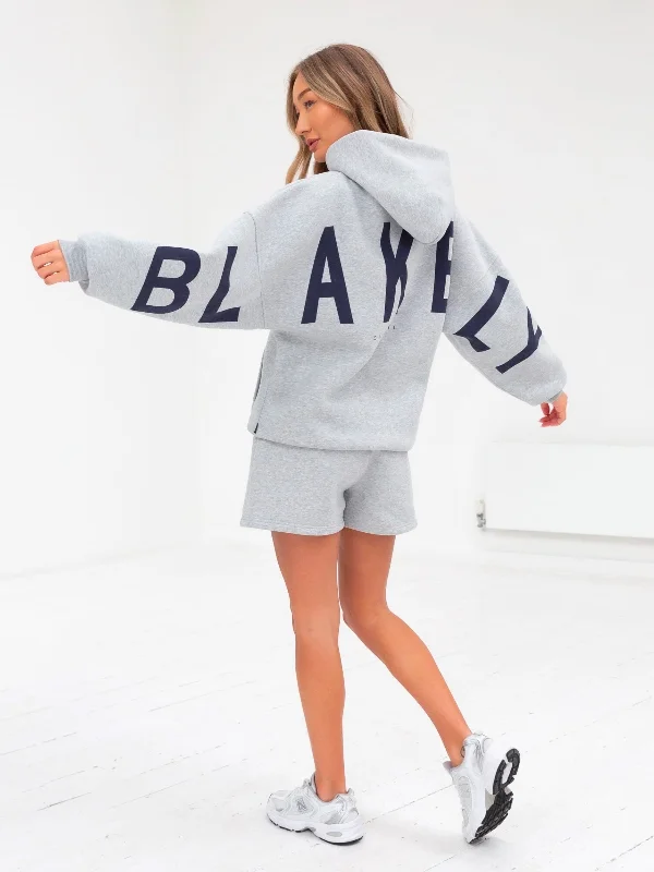 Isabel Oversized Hoodie - Marl Grey