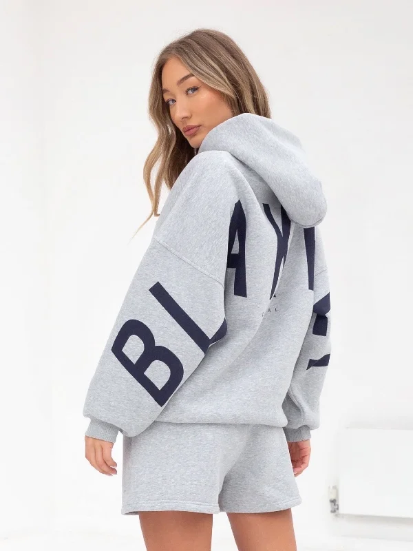 Isabel Oversized Hoodie - Marl Grey