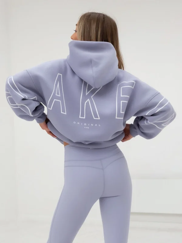 Outline Isabel Oversized Hoodie - Light Violet