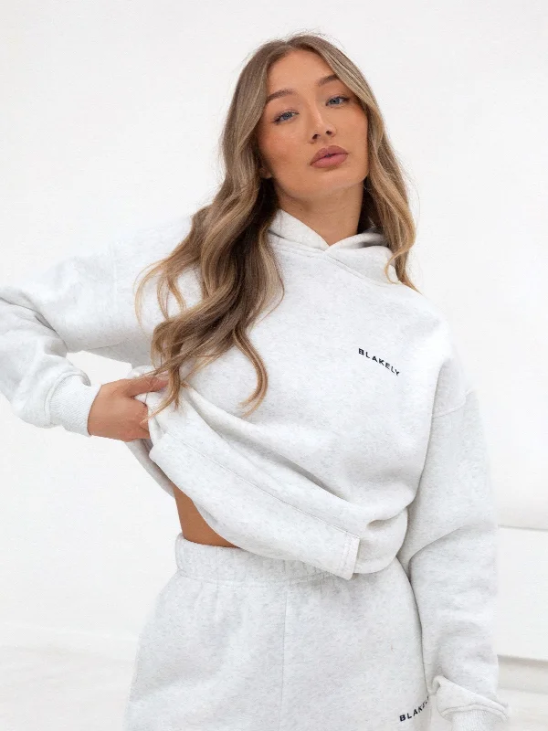 Series Oversized Hoodie - Marl White