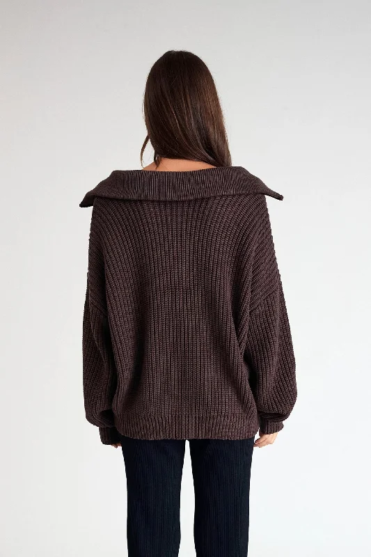 Chunky 1/2 Zip Knit