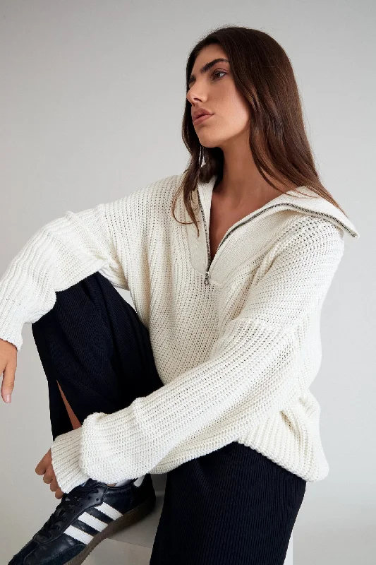 Chunky 1/2 Zip Knit