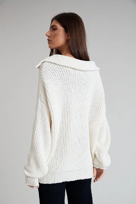 Chunky 1/2 Zip Knit