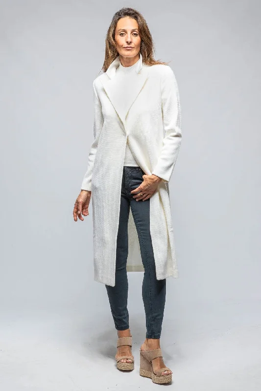 Colomba Long Knit Duster In White