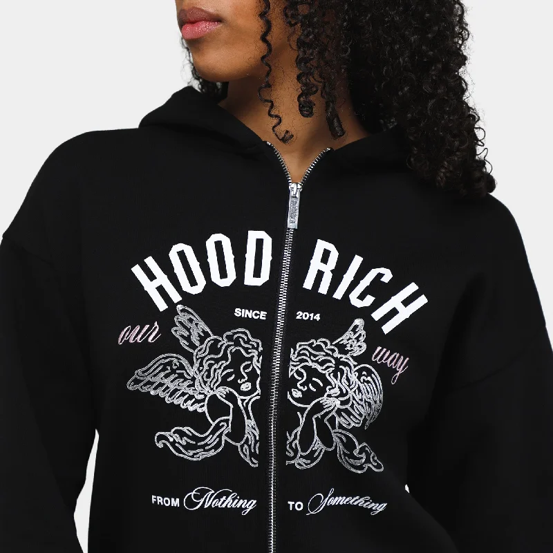 Hoodrich Women's OG Aura Full Zip Hoodie Sky Captain / White - Silver