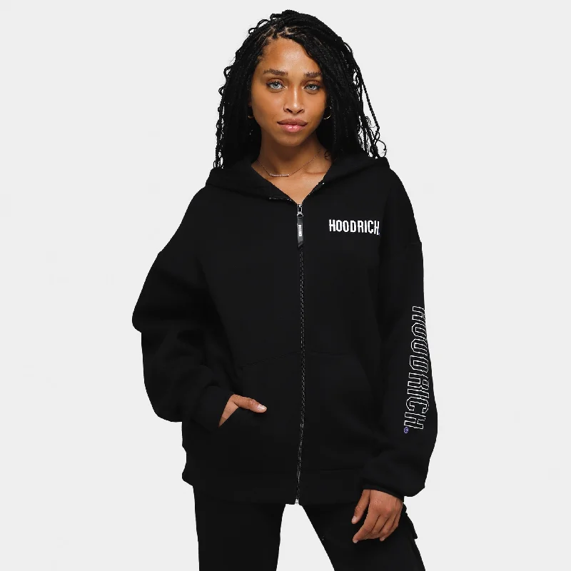 Hoodrich Women's OG Azure Full Zip Hoodie / Black