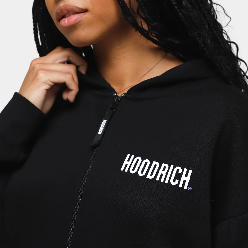 Hoodrich Women's OG Azure Full Zip Hoodie / Black