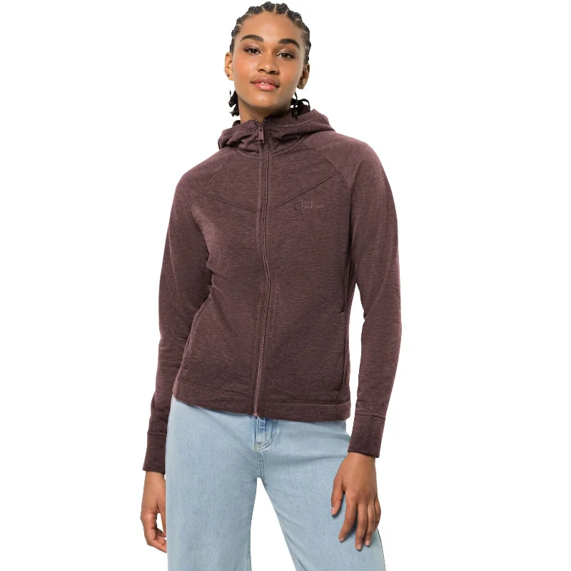 Jack Wolfskin Waldsee Full Zip Hoodie Jacket - Boysenberry