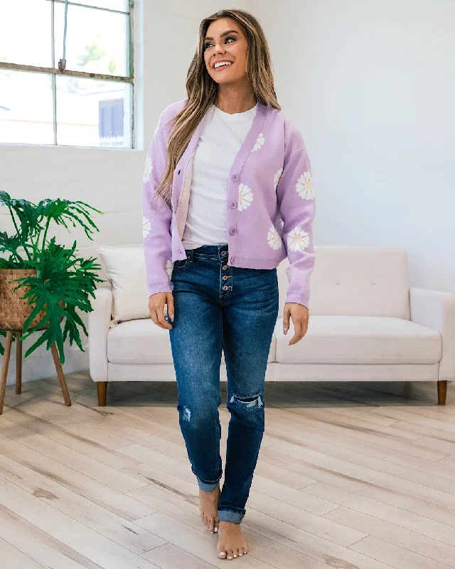 Janelle Lavender Daisy Cardigan FINAL SALE