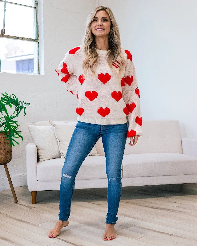 Red Heart Sweater FINAL SALE