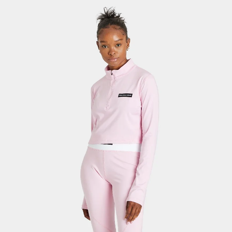 Pink Soda Sport Womenâ€™s Sculpt Quarter-Zip Fitness Top / Sweet Lilac