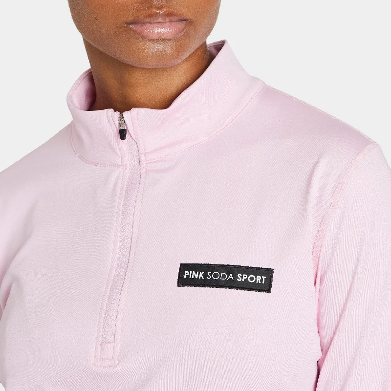 Pink Soda Sport Womenâ€™s Sculpt Quarter-Zip Fitness Top / Sweet Lilac