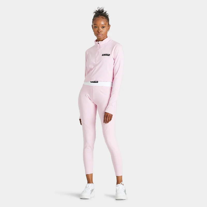 Pink Soda Sport Womenâ€™s Sculpt Quarter-Zip Fitness Top / Sweet Lilac