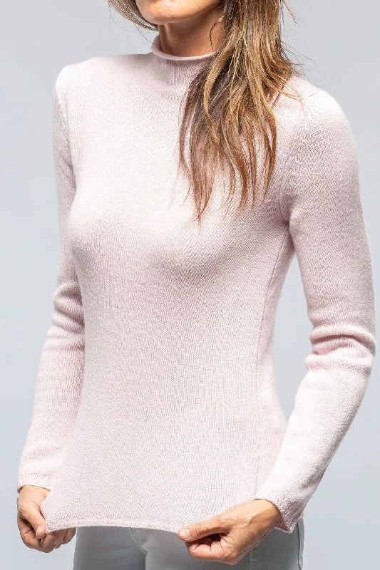 Tromba Mock Neck Cashmere Sweater In Candy