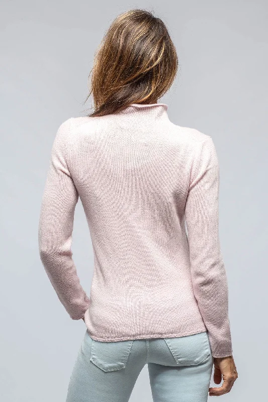 Tromba Mock Neck Cashmere Sweater In Candy