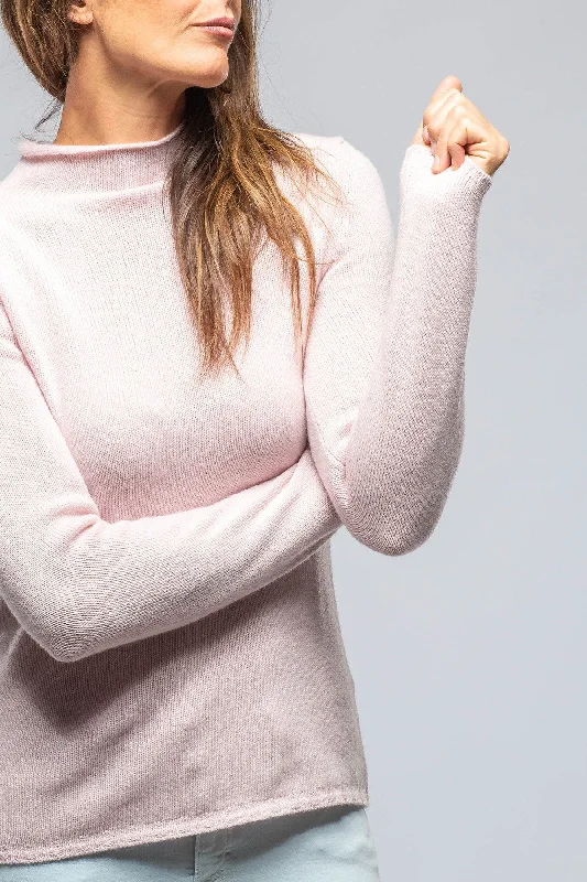 Tromba Mock Neck Cashmere Sweater In Candy