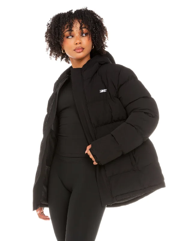 Unisex Puffer Jacket - Black