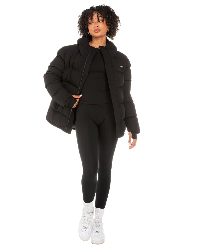 Unisex Puffer Jacket - Black