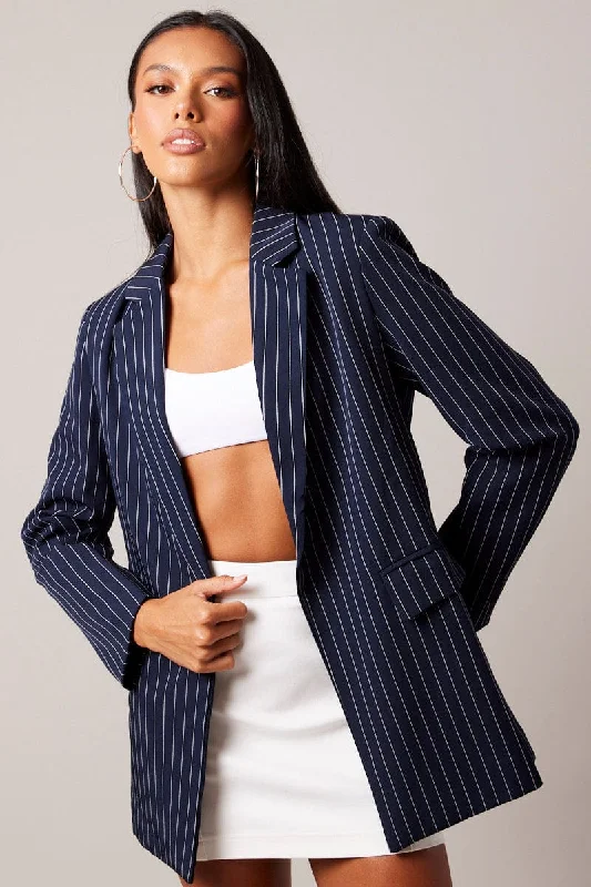 Blue Stripe Blazer