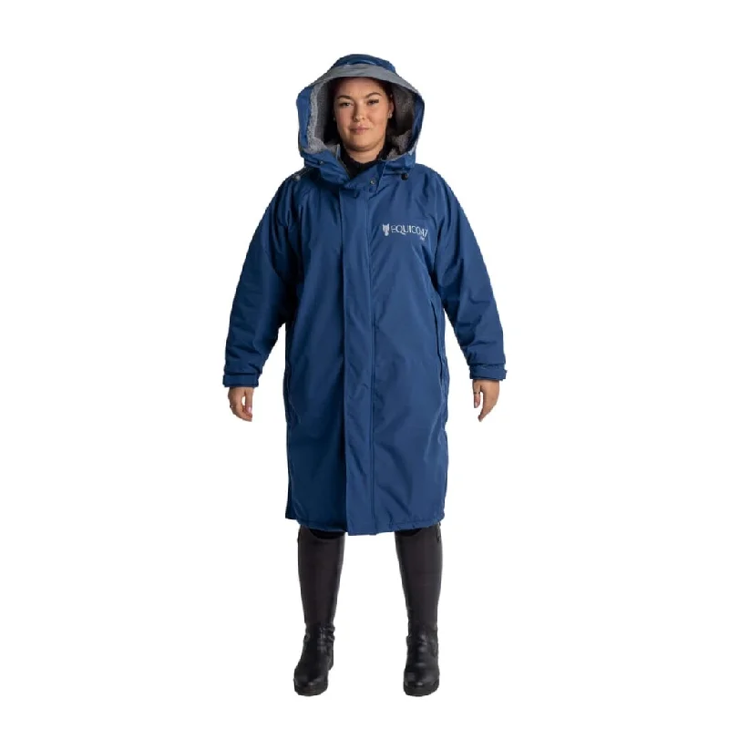 Equicoat Pro Adult Long Coat Navy