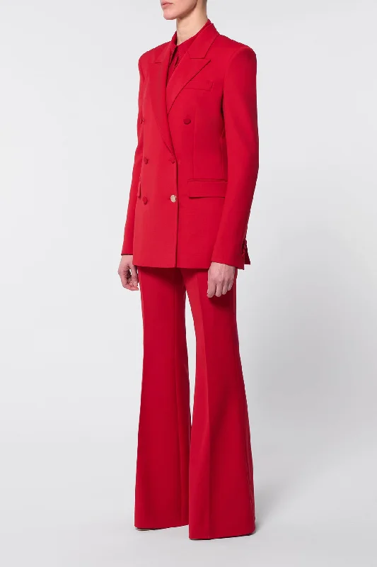 Gavin Blazer in Scarlet Red Sportswear Wool