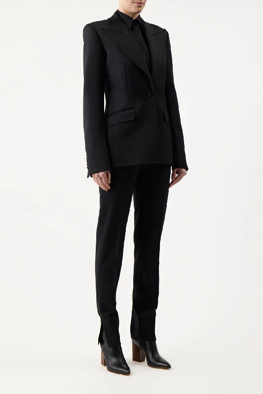 Leiva Blazer in Black Sportswear Wool