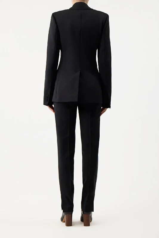 Leiva Blazer in Black Sportswear Wool