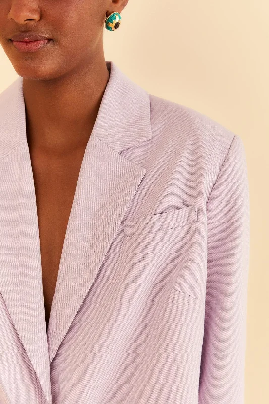 Lilac Cut Out Blazer