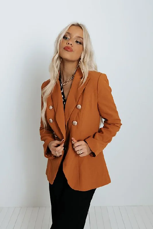 Women Cozy Business Double Breasted Blazer