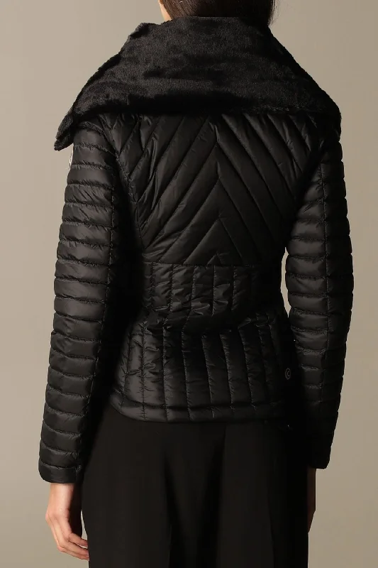 Manteau noir matelassé