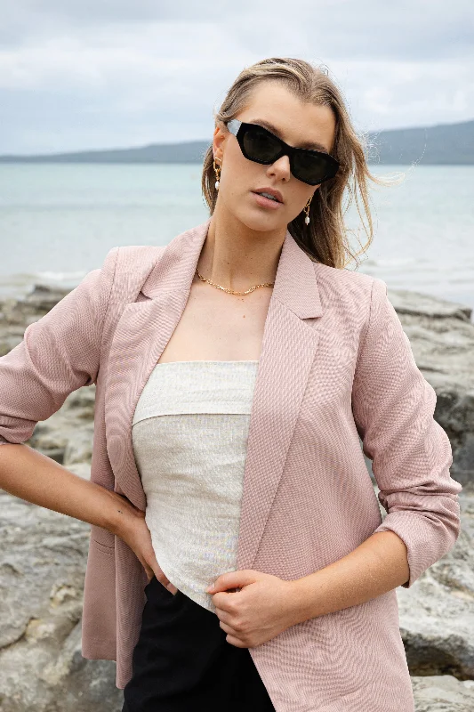 Mason Blush Texture Blazer