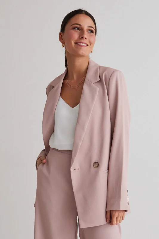 Mason Blush Texture Blazer