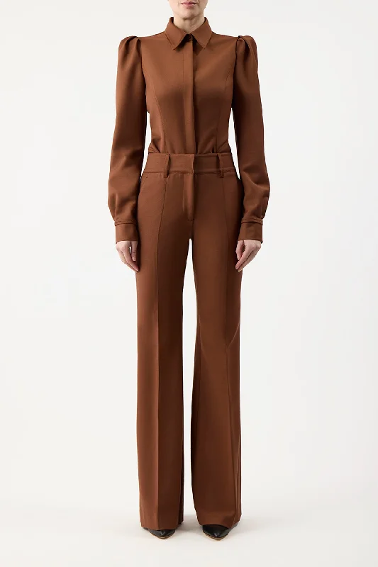 Rhein Pant in Cognac Sportswear Wool